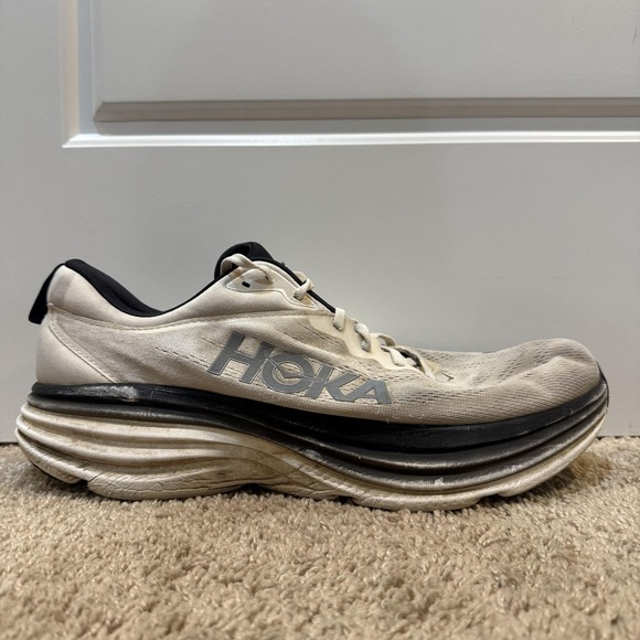 Hoka One One Bondi 8 Shoes Mens Size 14D Running Max Cushion 1123202 WBLC - Picture 1 of 13